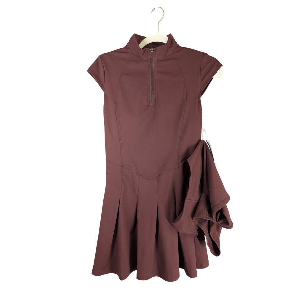 Zella Athletic Dress Womens XS Brown Momentum Athletic Tennis Shorts Set NWT